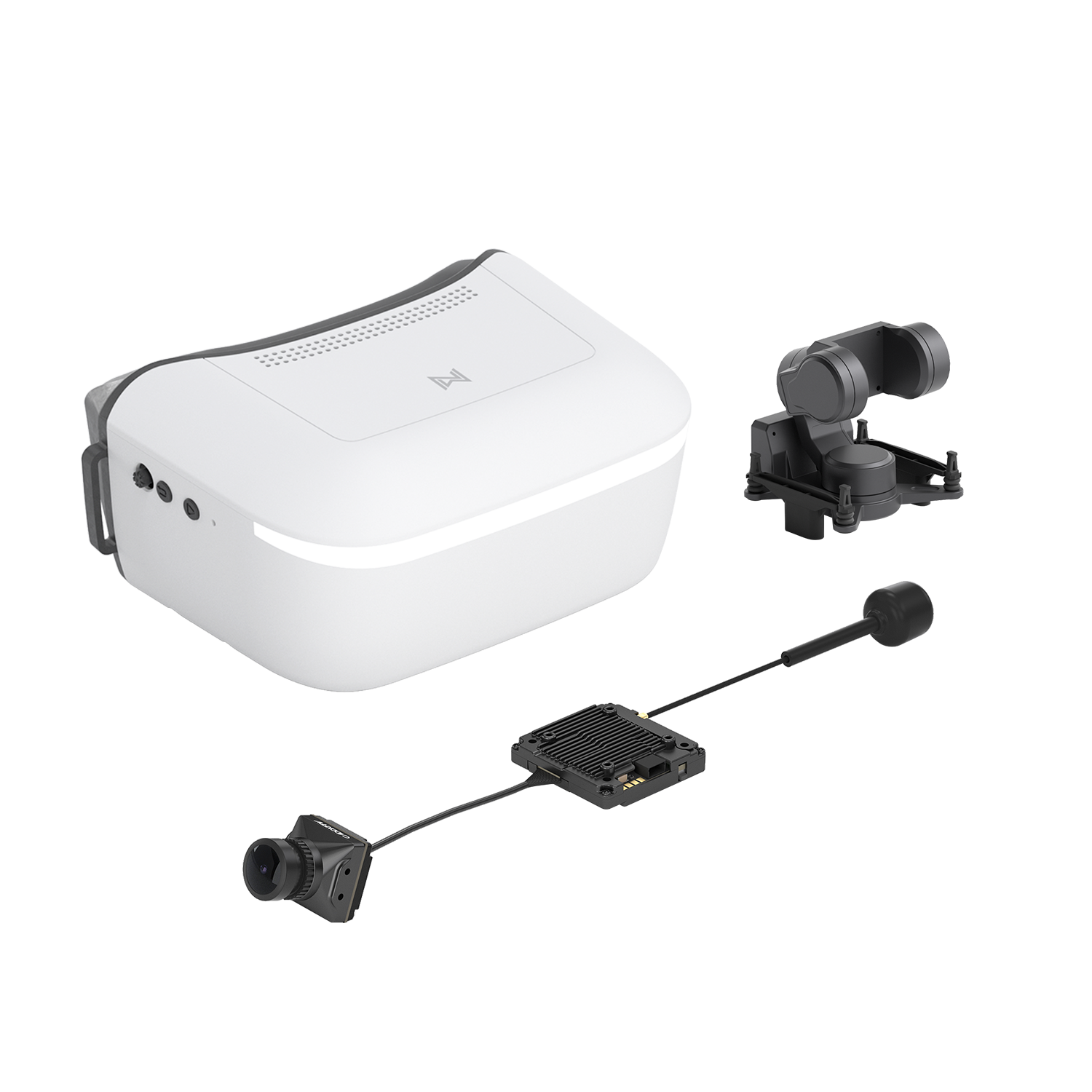 CaddxFPV Walksnail Avatar HD FPV 眼鏡 L ＋ GM3 V2 與 Pro 套裝 （單天線版）｜數位 FPV 圖傳套裝