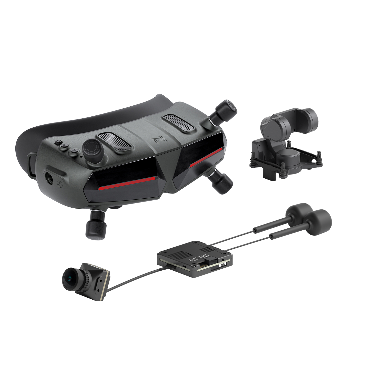CaddxFPV Walksnail Avatar HD FPV 眼鏡 X ＋ Pro 套裝 （雙天線版） 與 GM3 V2｜數位 FPV 圖傳套裝