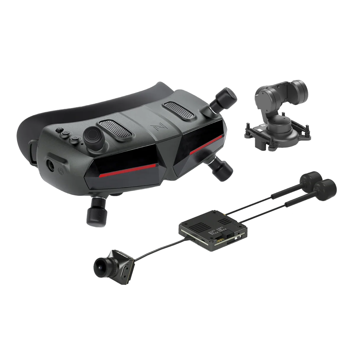 CaddxFPV Walksnail Avatar HD FPV 眼鏡 X ＋ Pro 套裝 （雙天線版） 與 GM3 V2｜數位 FPV 圖傳套裝