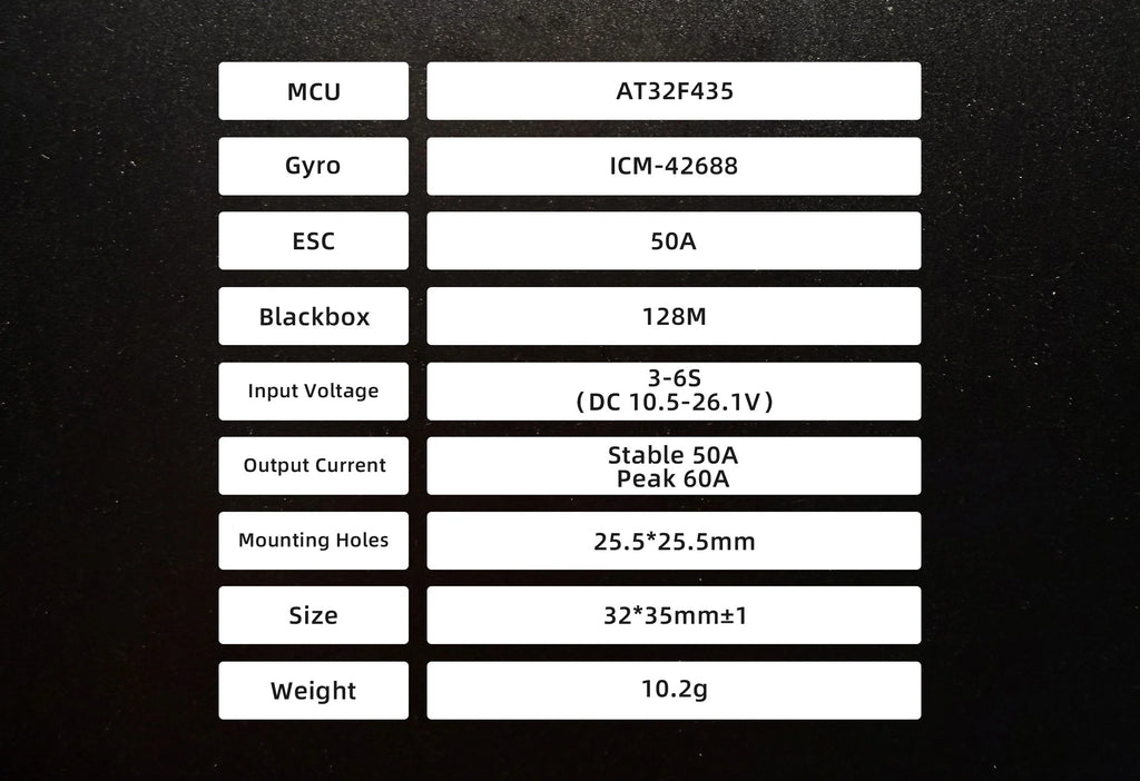 Hummingbird 255 AIO Flight Controller AT32F435 AM32 50A 3-6S