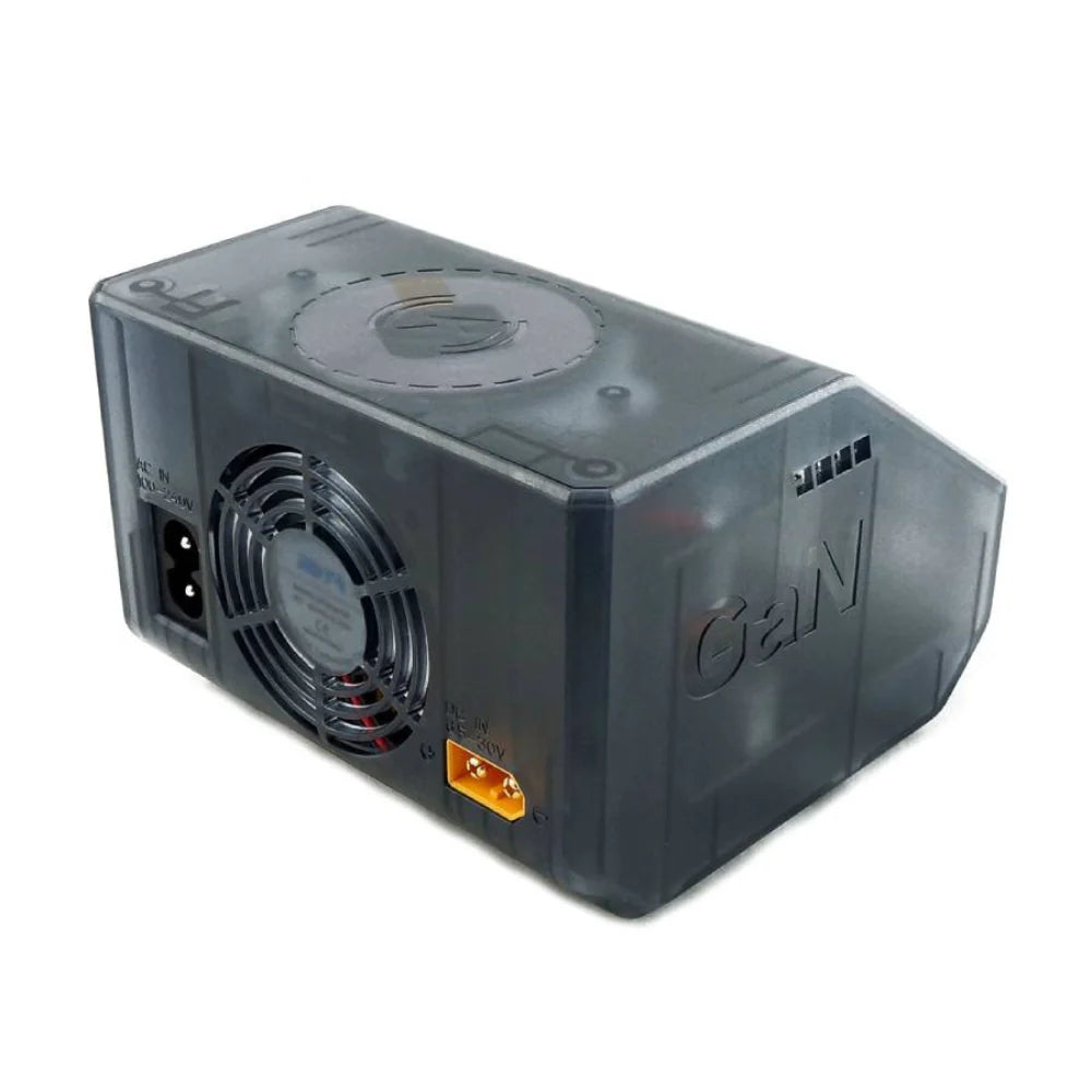 HOTA D6 Ultra 氮化鎵AC/DC AC 300W DC 650W15A雙通道智慧充電器 (透黑)