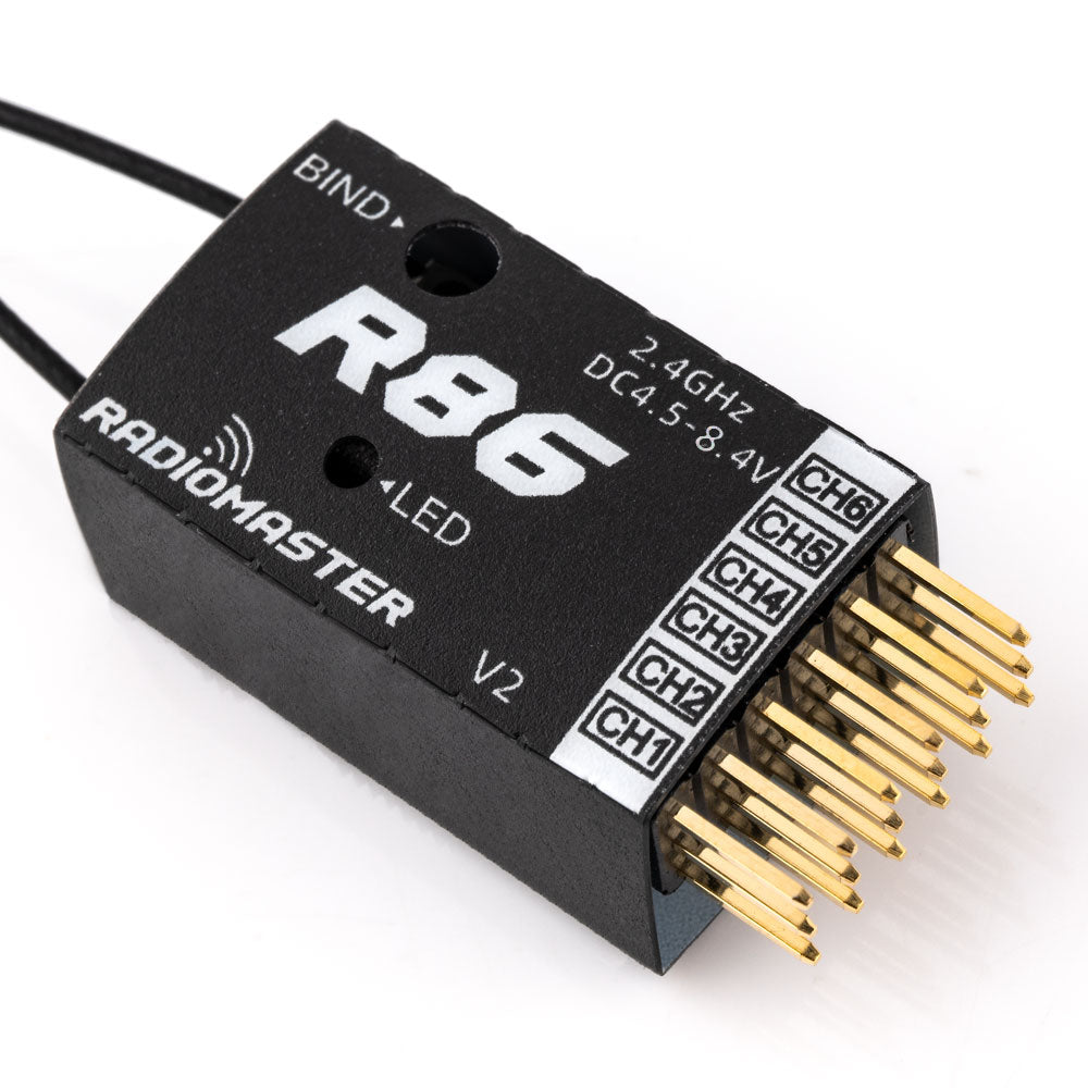 RadioMaster R86 V2 D8／D16／S-FHSS 6 通道接收機