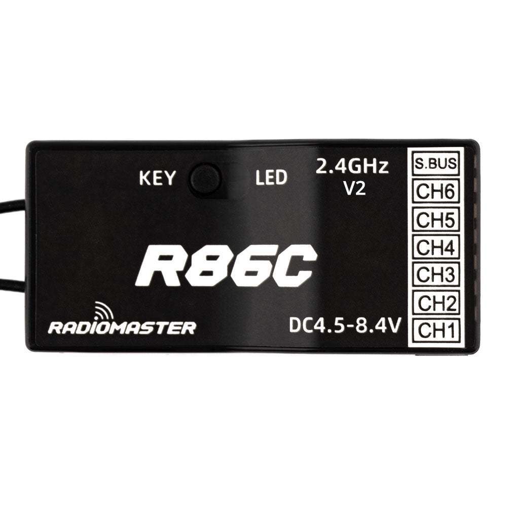 RadioMaster R86C V2 D8／D16／S-FHSS 6 通道接收機