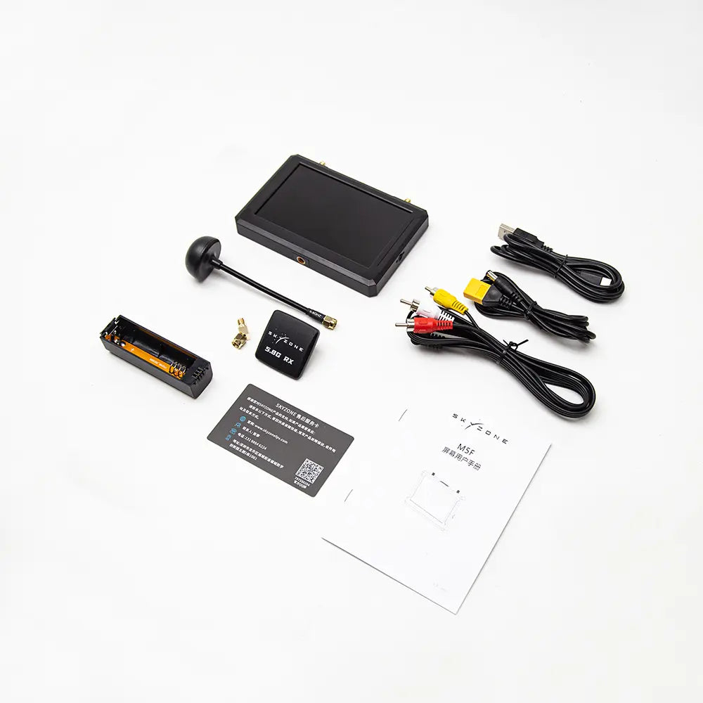 Skyzone M5 5inch LCD 800x480 5.8GHz FPV Monitor with DVR