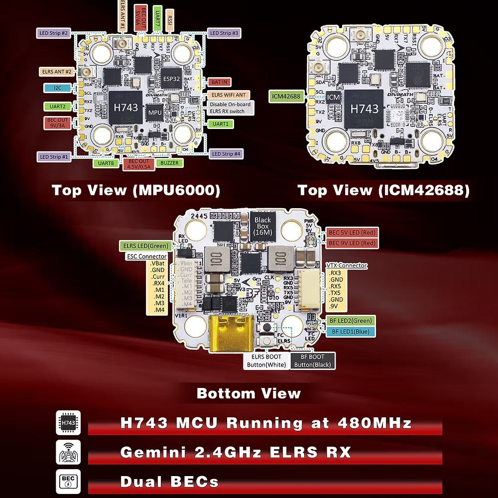 【HDZero】Halo 飛控＋70A 四合一電調套裝｜BLHeli_32