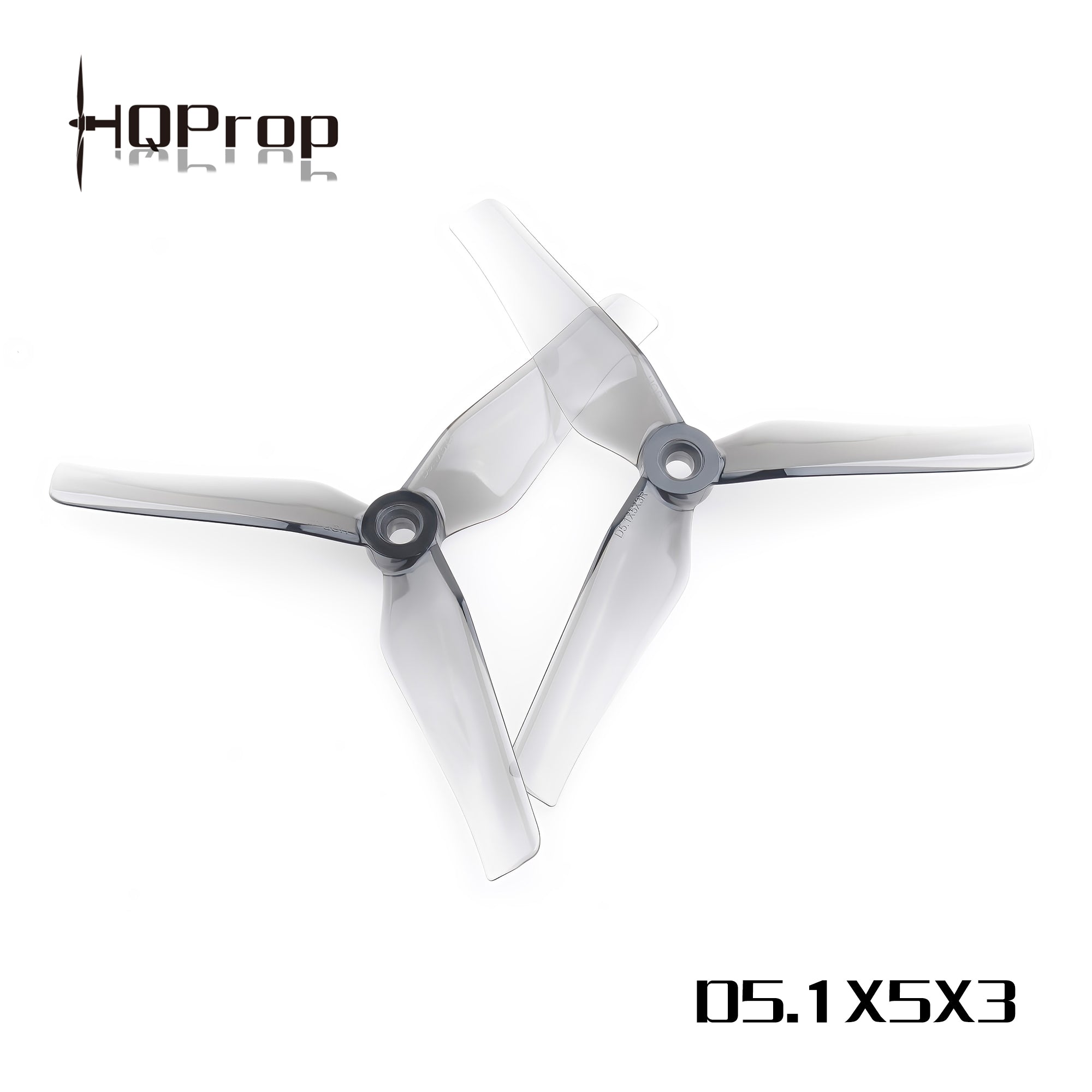 HQProp D5.1X5X3 灰色 for Cinequads （2 正＋2 反）-PC 聚碳酸酯｜FPV 螺旋槳