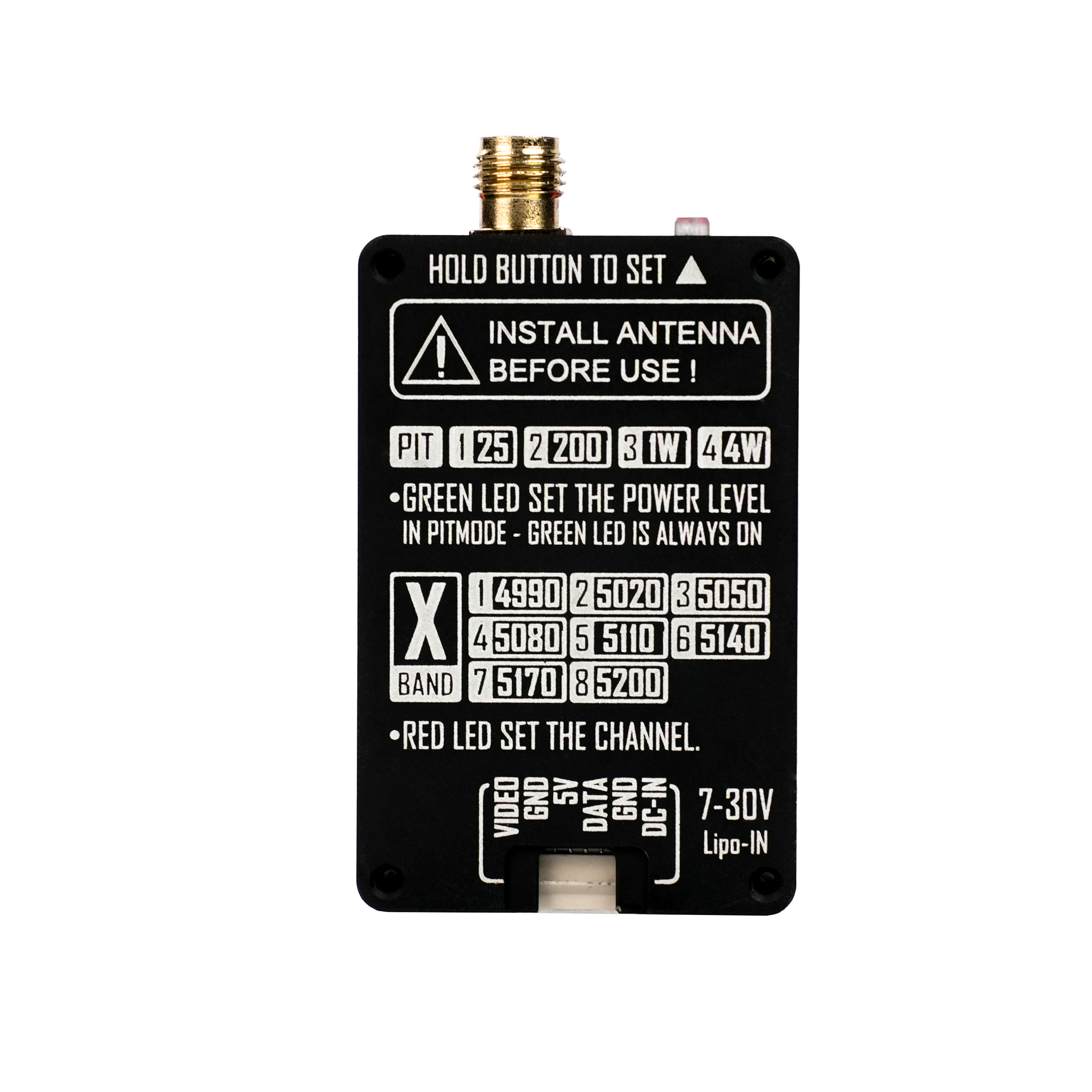 RUSHFPV 4.9GHz 4W｜FPV 圖傳發射模組