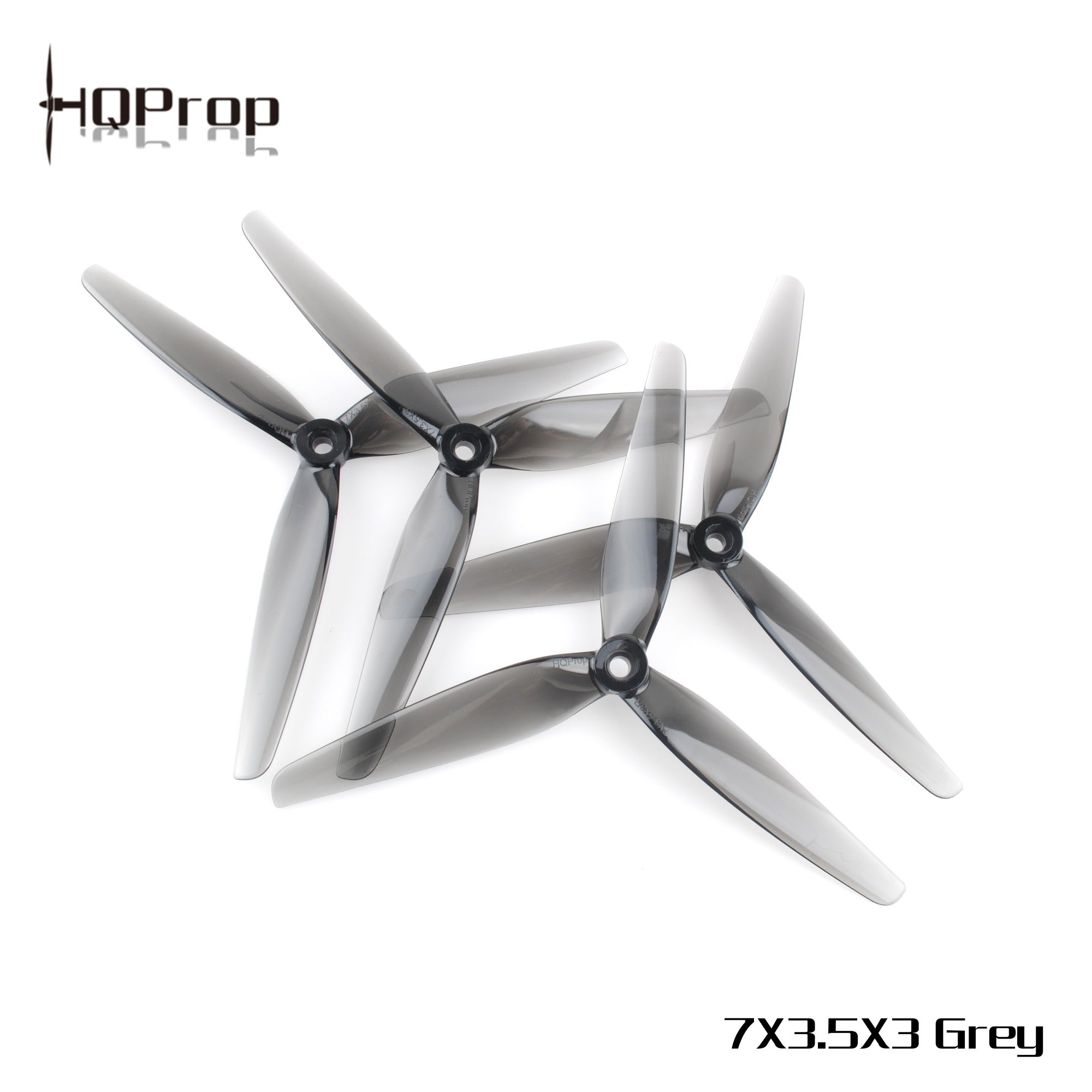 HQProp 7X3.5X3 淺灰色 （2 正＋2 反）-PC 聚碳酸酯｜FPV 螺旋槳