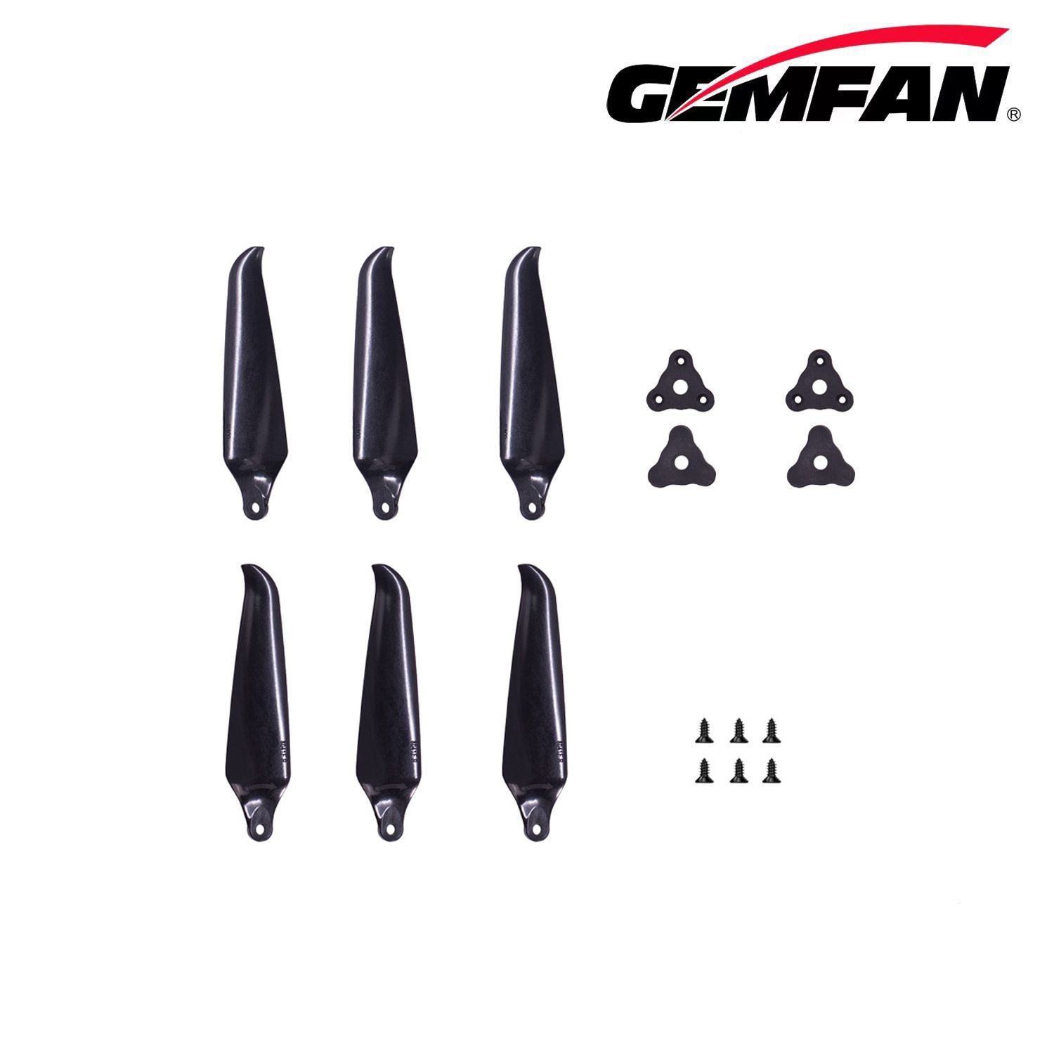Gemfan 8041F-3 8 吋三葉折疊螺旋槳｜玻纖尼龍