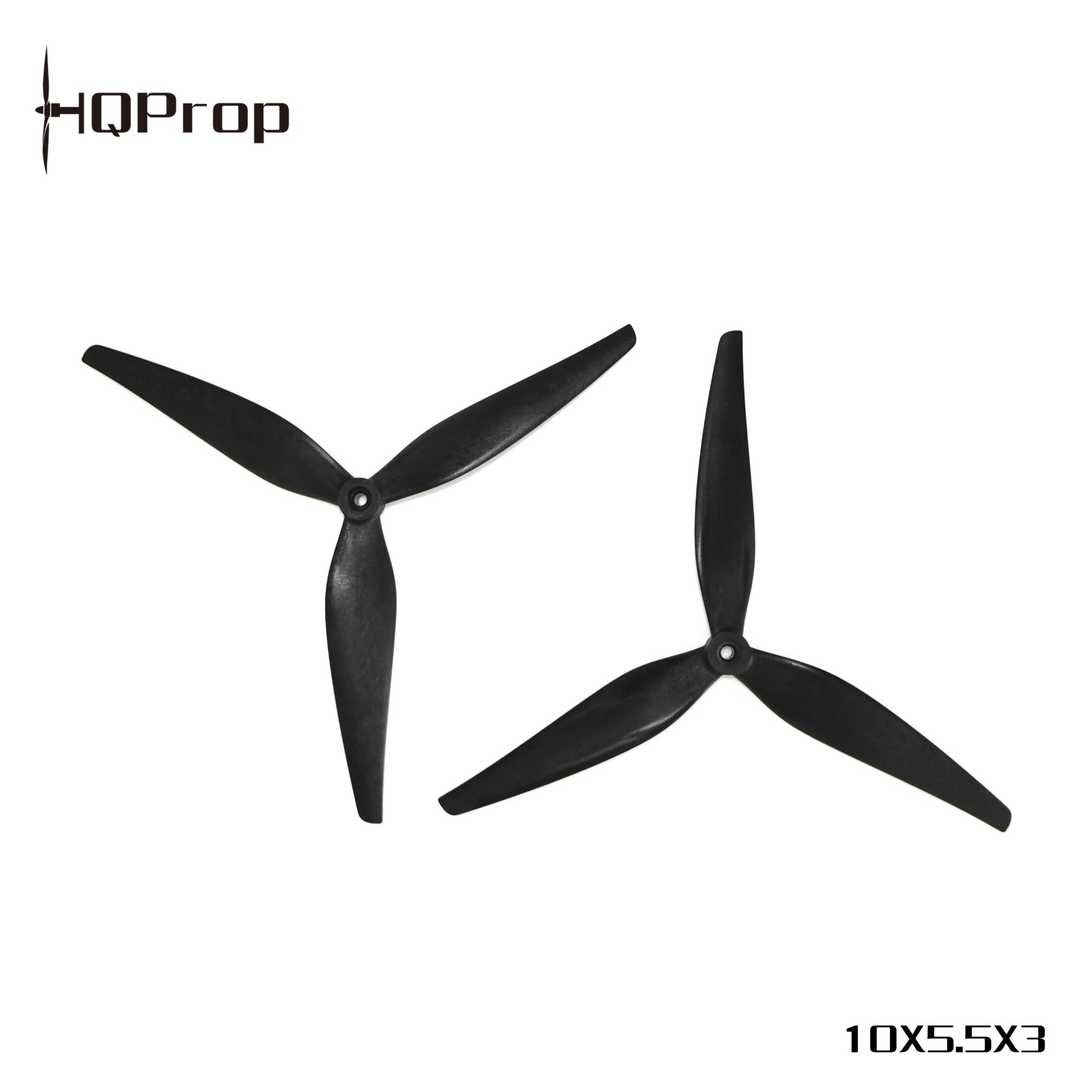 HQProp MacroQuad 螺旋槳 10X5.5X3（2 正＋2 反） 黑色-玻纖強化尼龍｜FPV 螺旋槳
