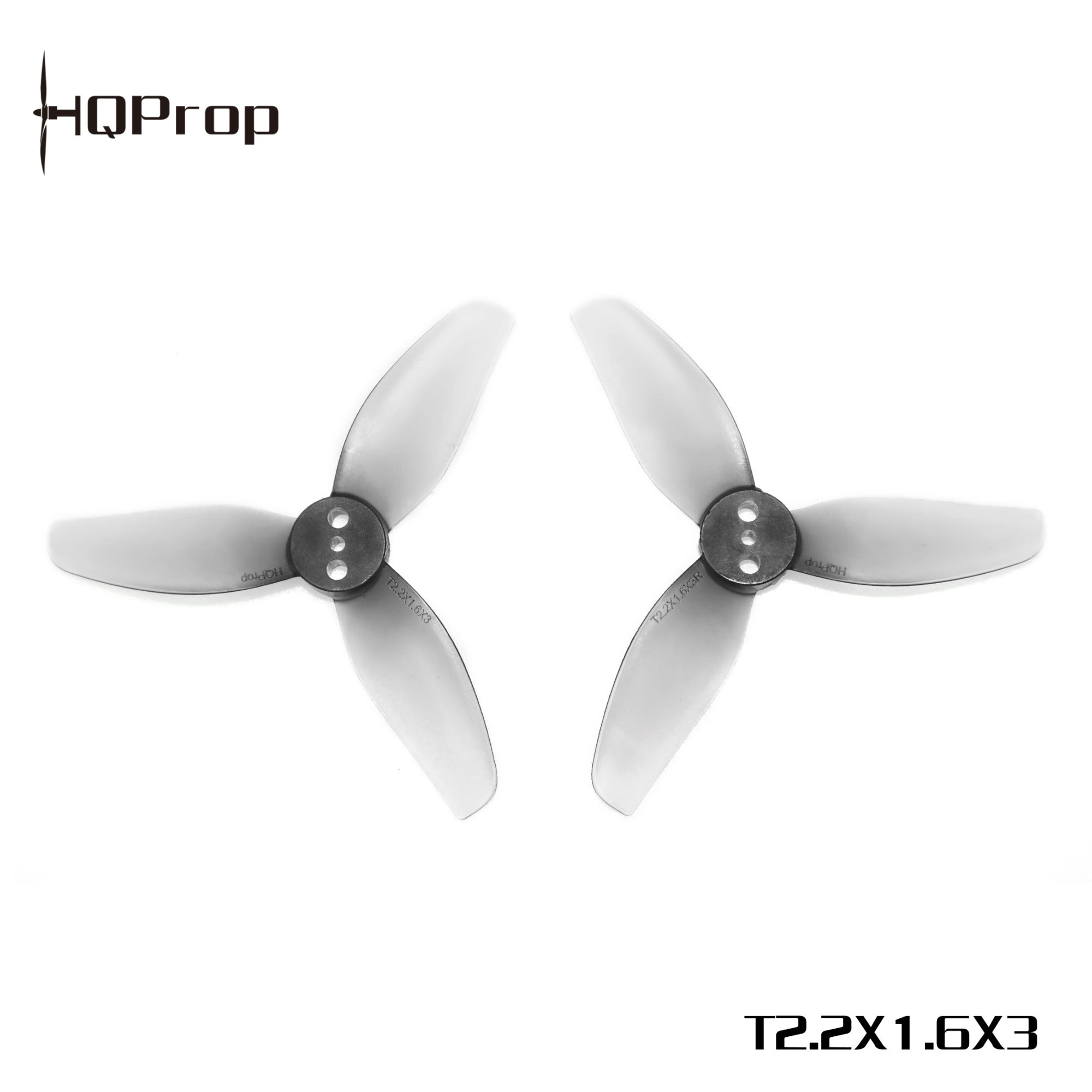 HQProp T2.2X1.6X3 灰色 （2 正＋2 反）-PC 聚碳酸酯｜FPV 螺旋槳