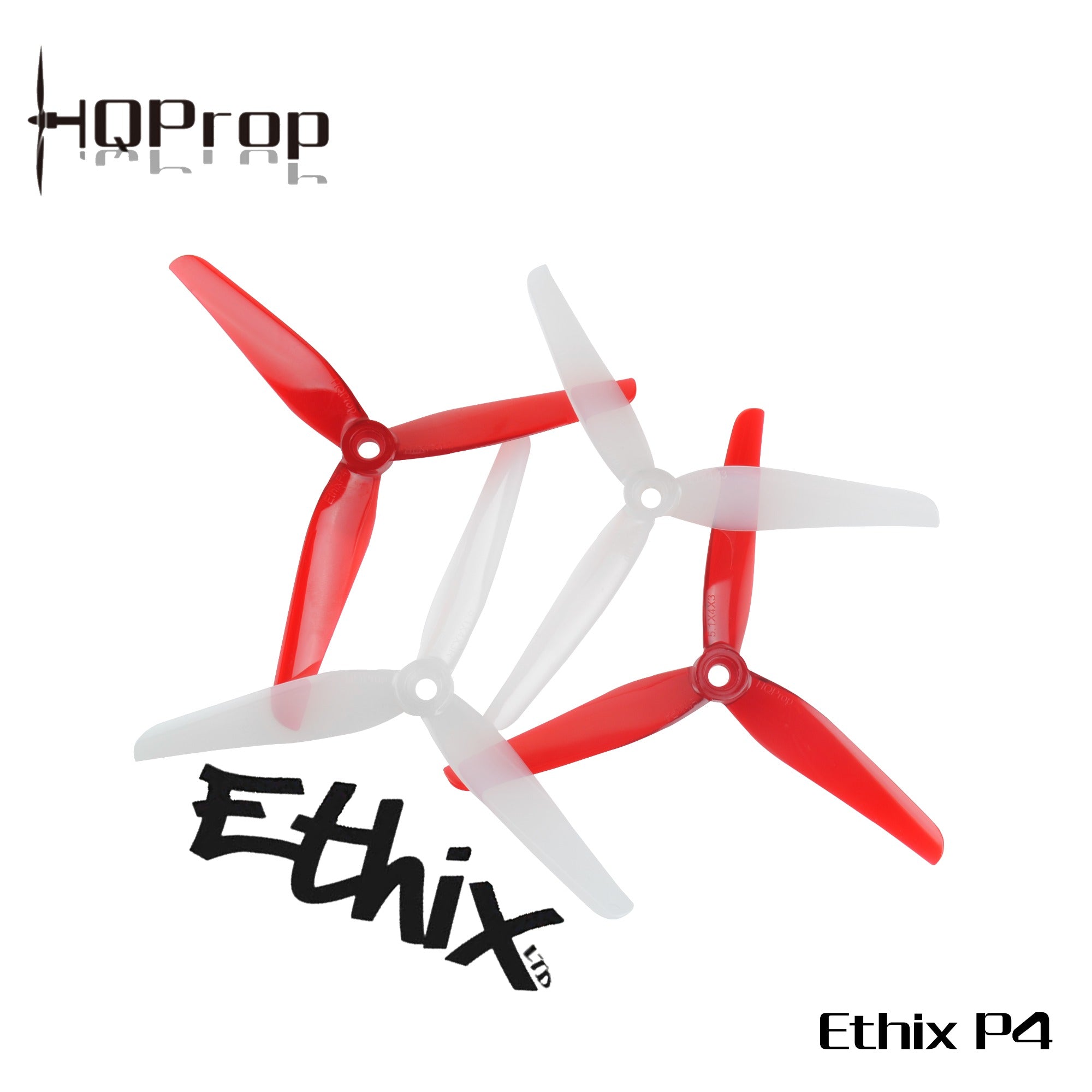 HQProp Ethix P4 Candy Cane 螺旋槳 （2 正＋2 反）-PC 聚碳酸酯｜FPV 螺旋槳