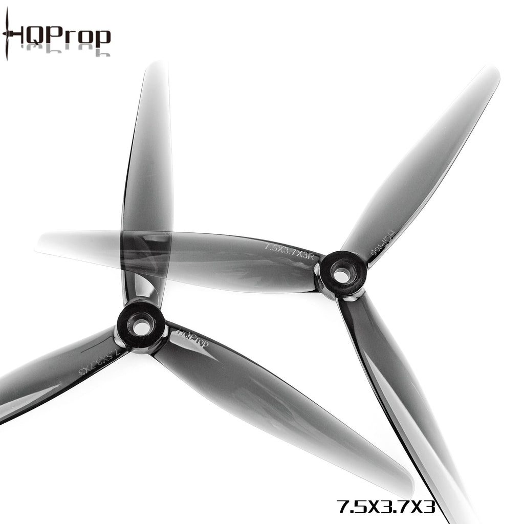 HQProp 7.5X3.7X3 淺灰色 （2 正＋2 反）-PC 聚碳酸酯｜FPV 螺旋槳