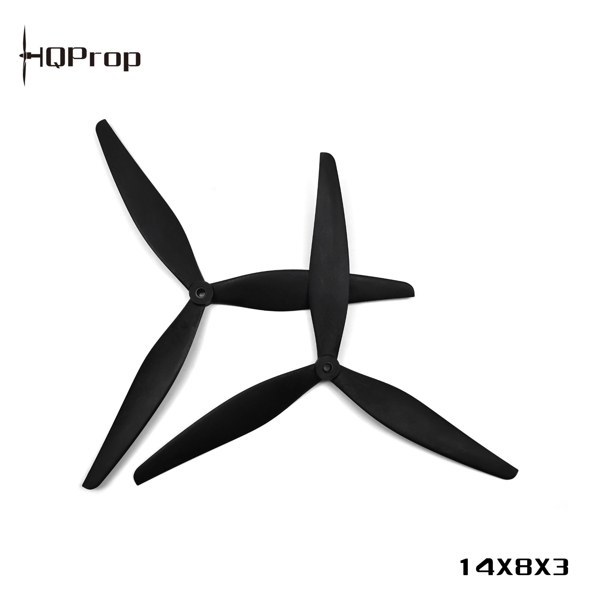 HQProp 14X8X3(1CW＋1CCW) 黑色-玻纖強化尼龍｜FPV 螺旋槳