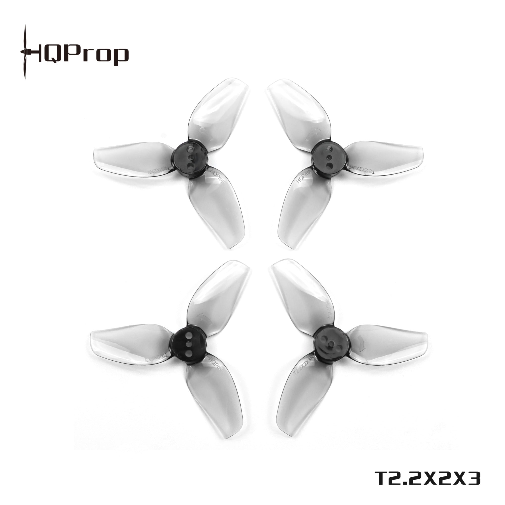 HQProp T2.2X2X3 灰色 （2 正＋2 反）-PC 聚碳酸酯｜FPV 螺旋槳
