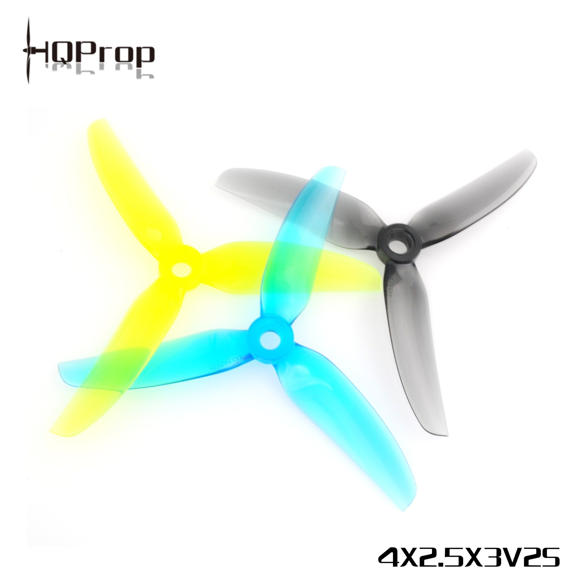 HQProp 4x2.5x3V2S（2 正＋2 反）-PC 聚碳酸酯｜FPV 螺旋槳