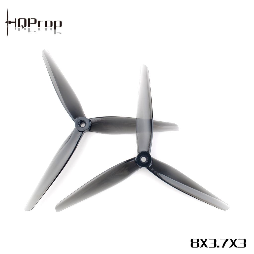 HQProp 8X3.7X3 灰色 （2 正＋2 反）-PC 聚碳酸酯｜FPV 螺旋槳