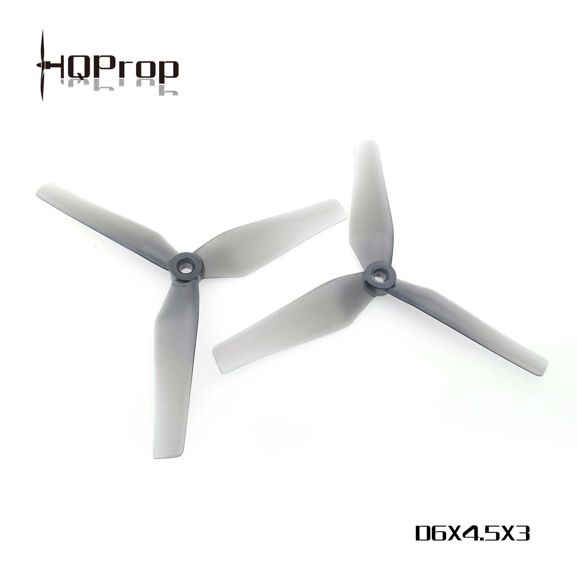 HQProp D6X4.5X3 灰色 for 涵道穿越機 （2 正＋2 反）-PC 聚碳酸酯｜FPV 螺旋槳