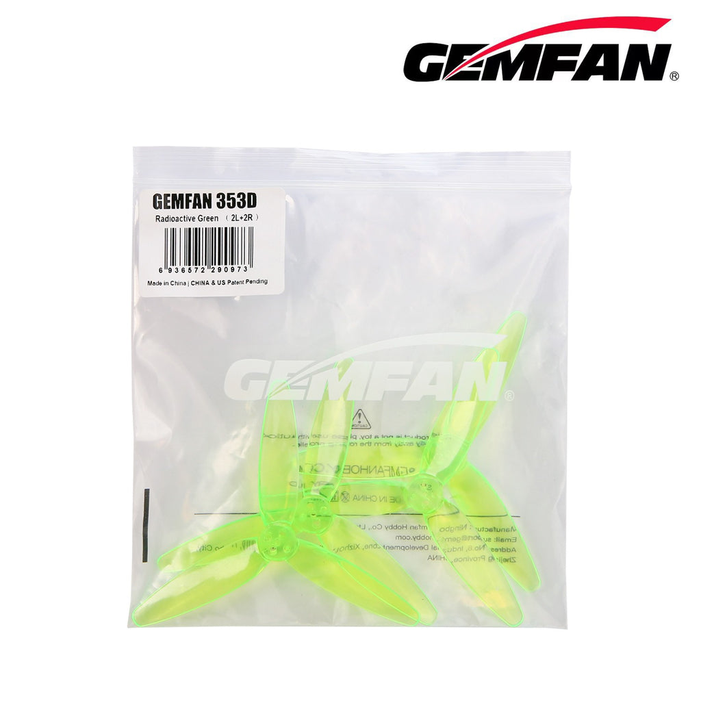 Gemfan 353D 3D 螺旋槳 適用 小型雙旋翼 自由式 競速 無人機 Zoe 聯名款｜3.5吋 商品圖 3