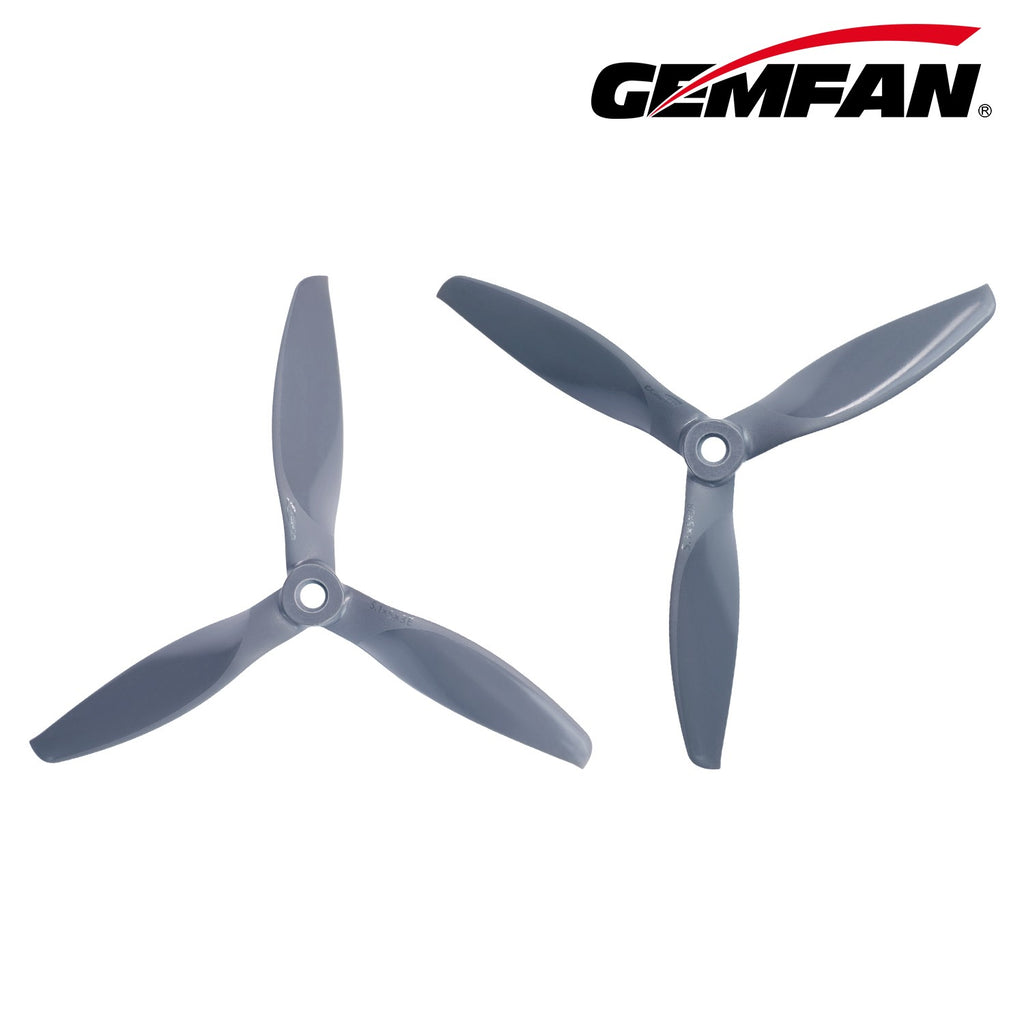 Gemfan 5.1X5X3 固定翼 螺旋槳 玻纖尼龍 電動 深灰色 正反槳｜2 片／包｜5吋
