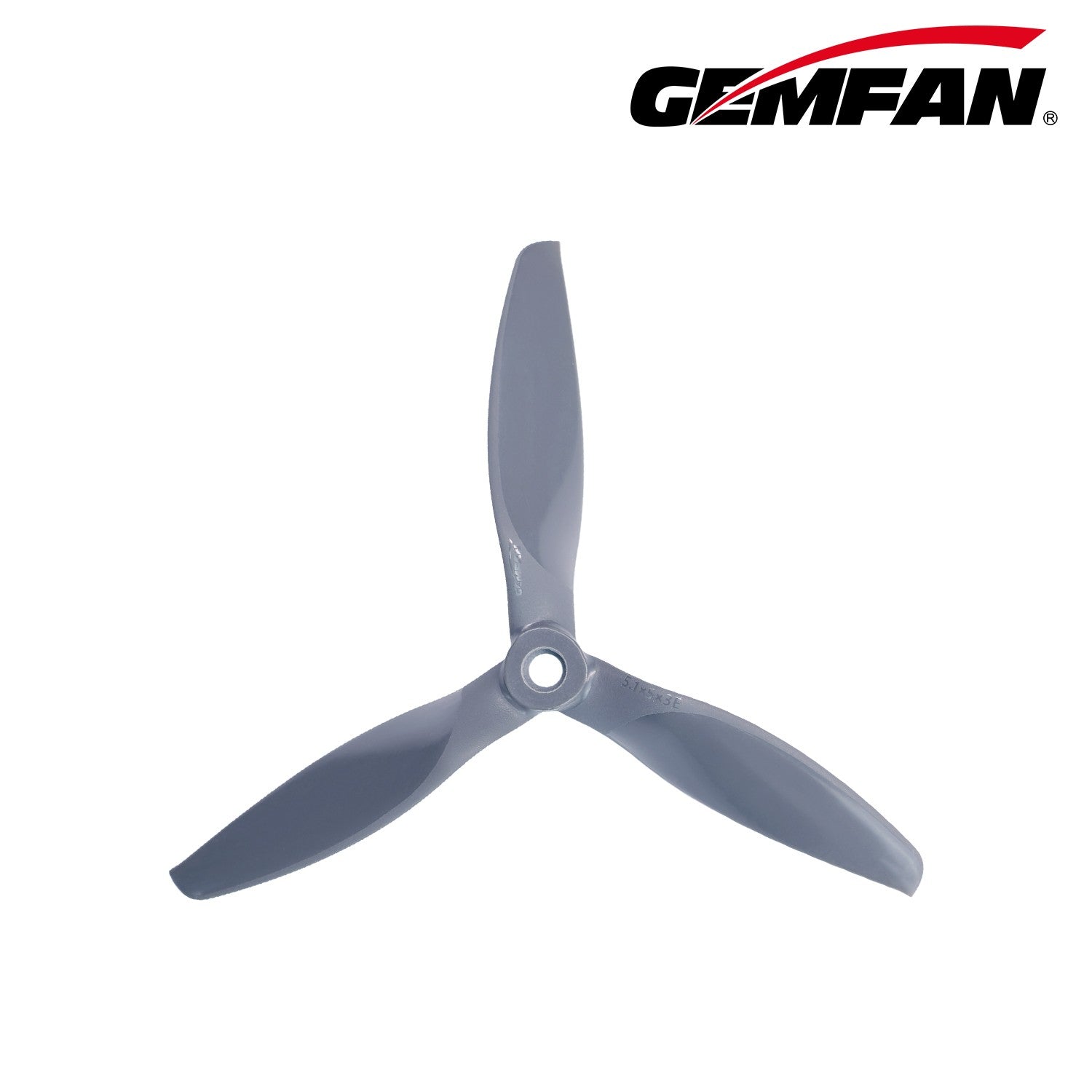 Gemfan 5.1X5X3 固定翼 螺旋槳 玻纖尼龍 電動 深灰色 正反槳｜2 片／包｜5吋 商品圖 2