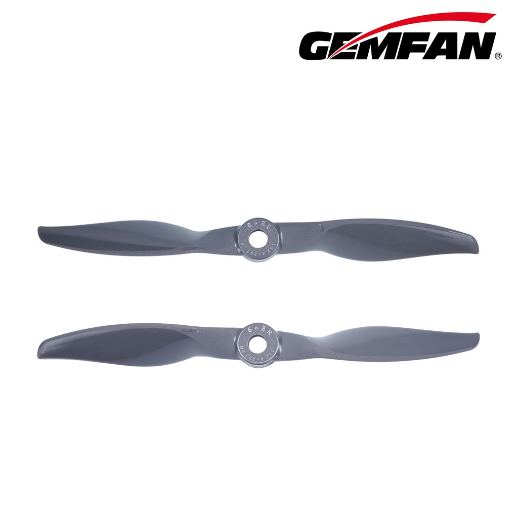 Gemfan Vortex 6X8E/6X8R 電動 螺旋槳-玻纖尼龍｜2 片／包｜6吋