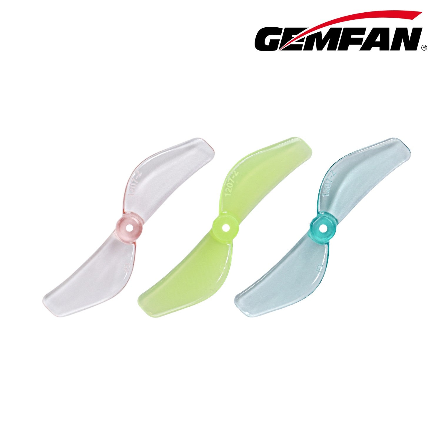 Gemfan 1207-2 超輕量 雙葉 FPV 穿越機 螺旋槳｜4 對／包｜2吋以下