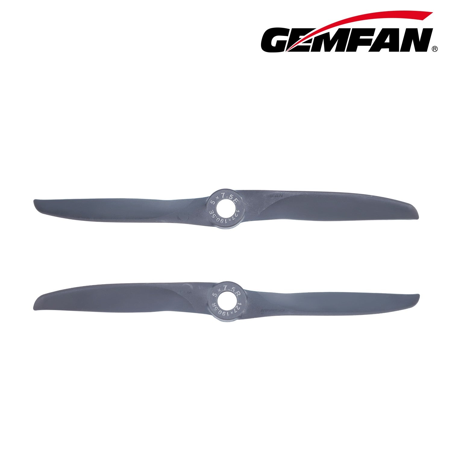Gemfan Vortex 5X7.5E/5X7.5R 電動 螺旋槳-玻纖尼龍｜2 片／包｜5吋