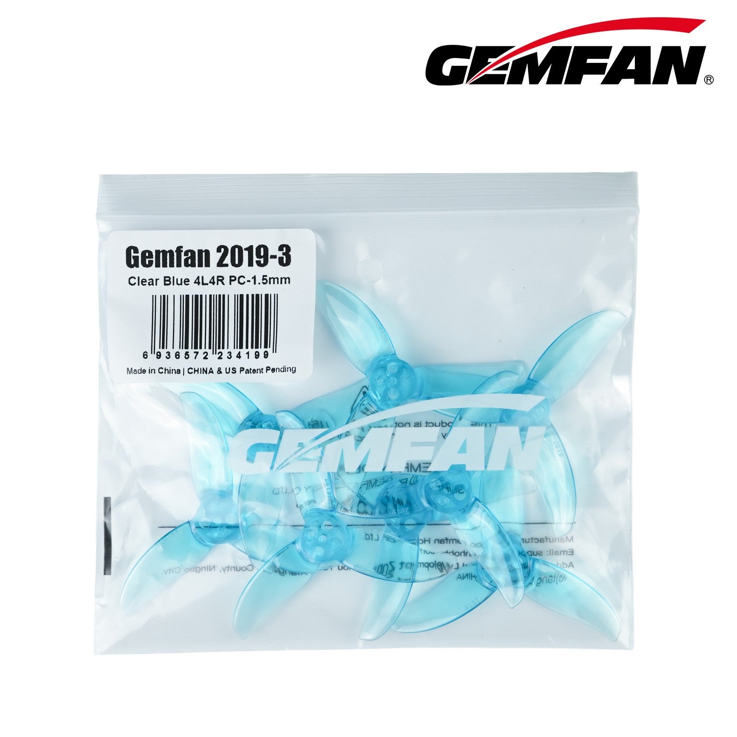 Gemfan 2019 三葉 PC FPV 穿越機 螺旋槳(1.5mm)｜2吋 商品圖 5