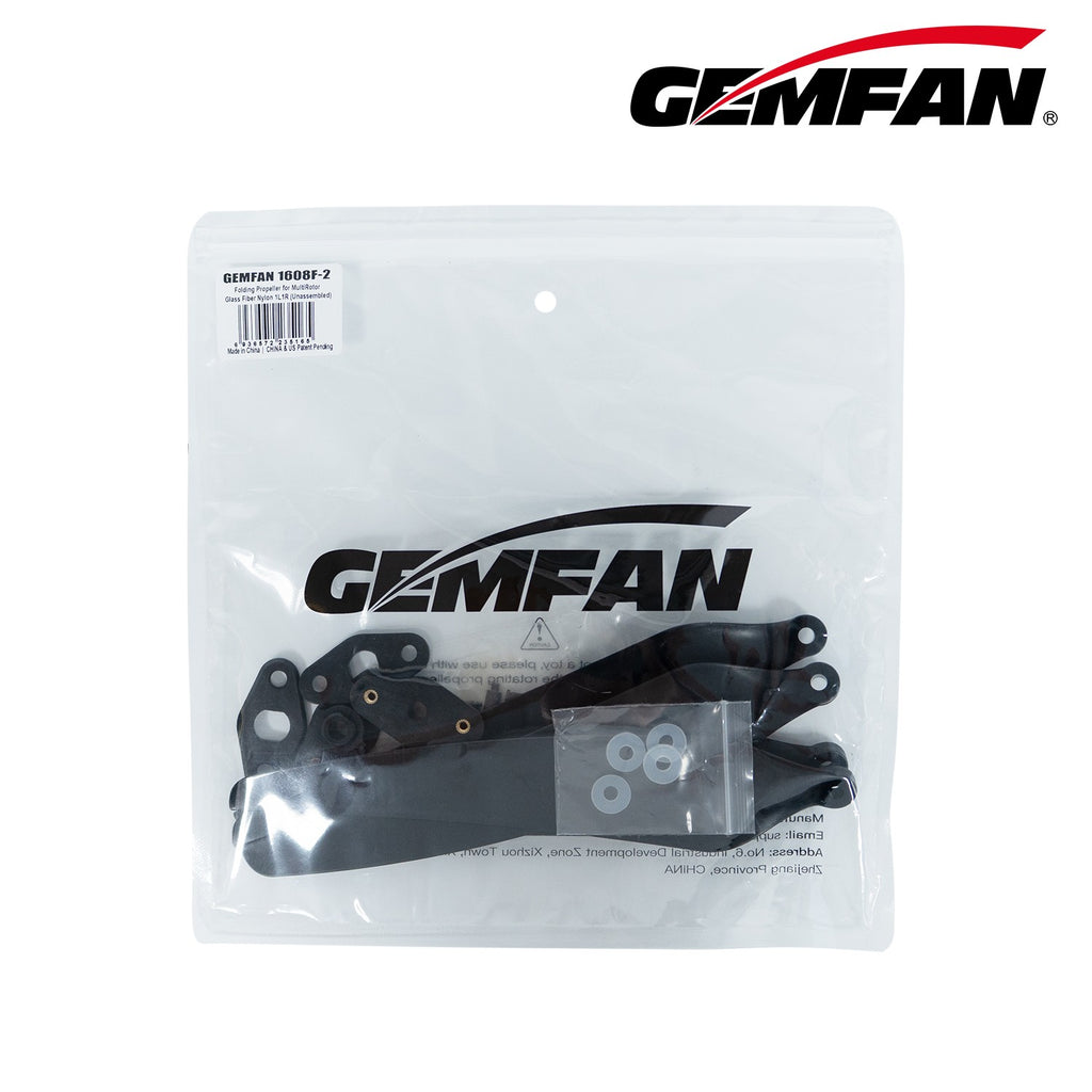 Gemfan 1608F-2 折疊 雙葉 玻纖尼龍 螺旋槳｜1 對／包｜14–16吋 商品圖 7