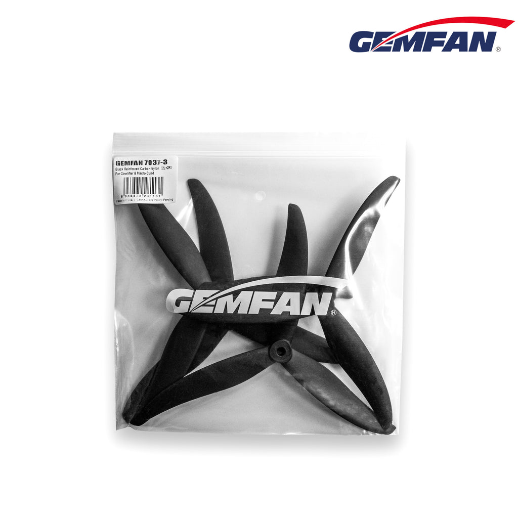 Gemfan 7037-3 碳纖尼龍 適用 重載電影機與大型四軸機 螺旋槳｜7吋 商品圖 3