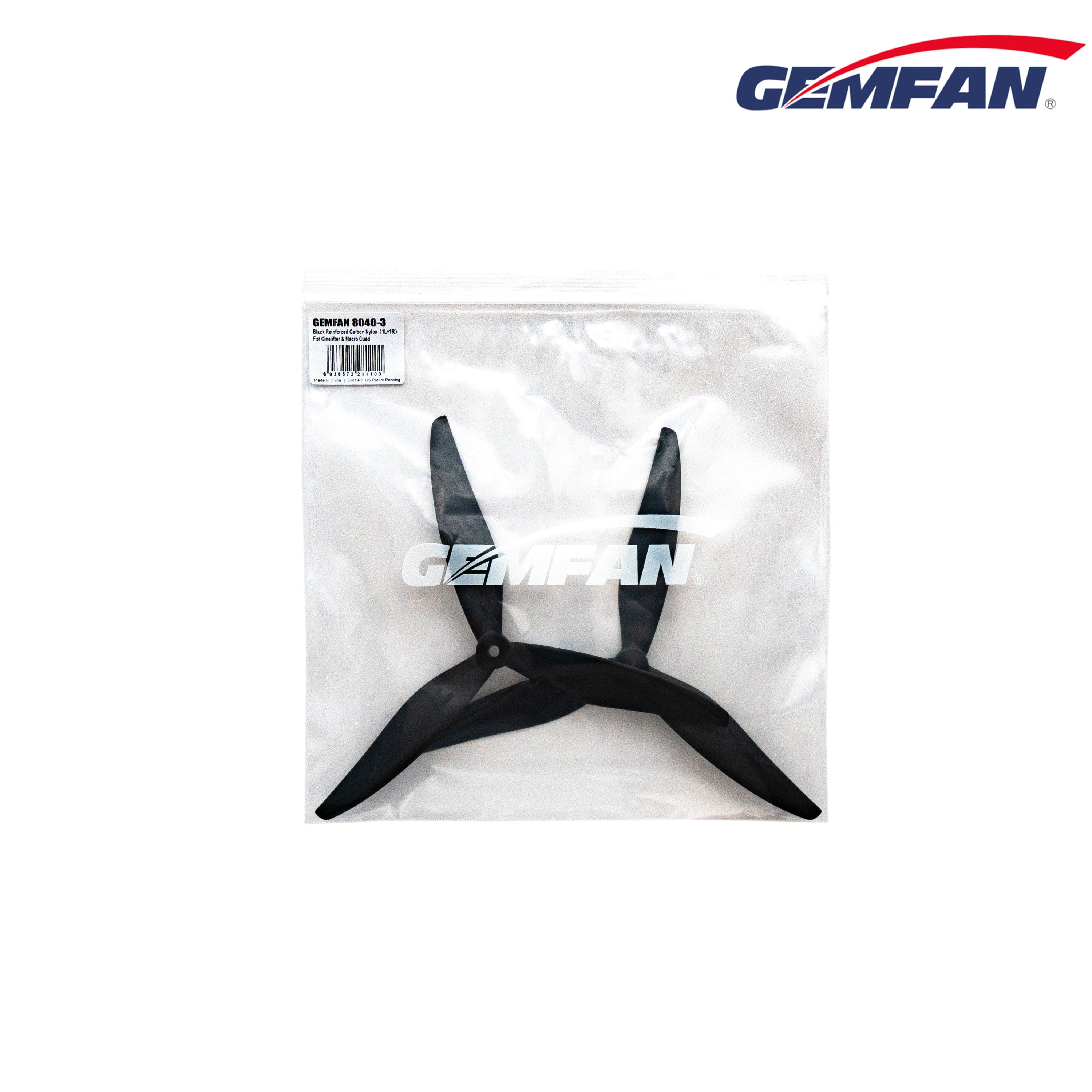 Gemfan 8040-3 碳纖尼龍 適用 重載電影機與大型四軸機 螺旋槳｜8吋 商品圖 2