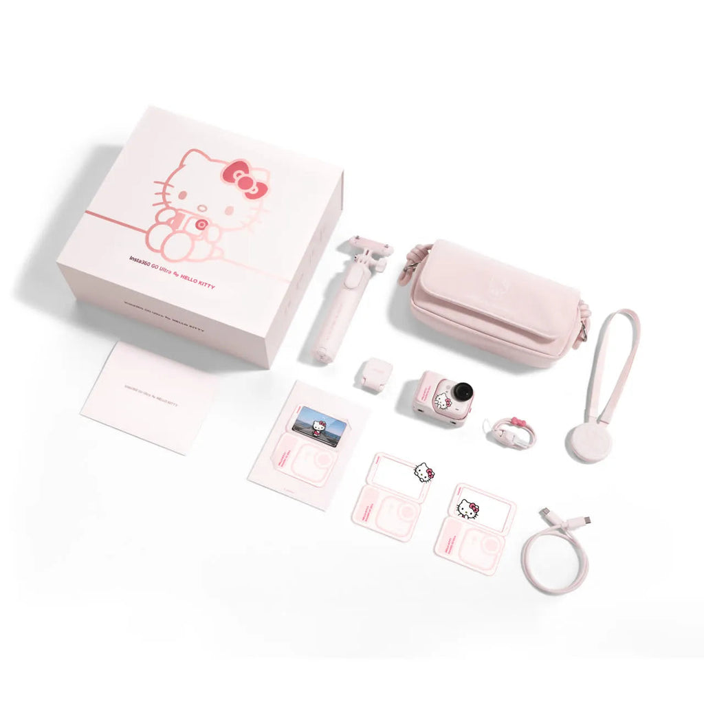 Insta360 GO Ultra Hello Kitty 聯名限定套裝完整配件