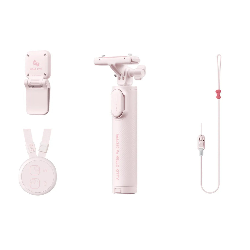 Insta360 GO Ultra Hello Kitty 聯名套裝粉色遙控配件