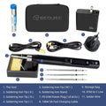 SEQURE S60P Upgraded Version Electric Soldering Iron Supports PD/QC/DC/PPS Power Supply Compatible with C210 Soldering Iron Tip Precision Electronic Mobile Phone Repair Tool Anti-static Soldering Pen 60W