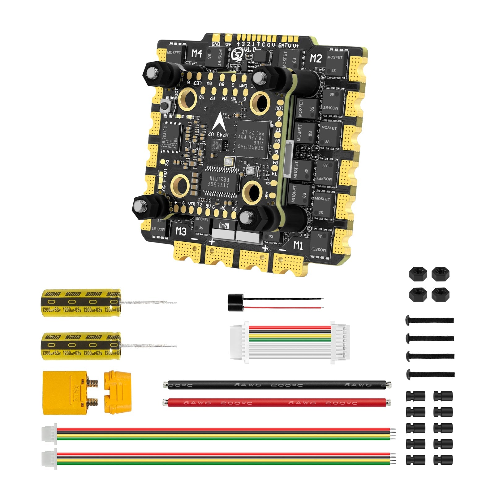 SEQURE H743 V2 & E130/E160 G2 Stack FC ICM42688P 4-12S 130A/160A ESC for Racing Freestyle FPV Racing Drone