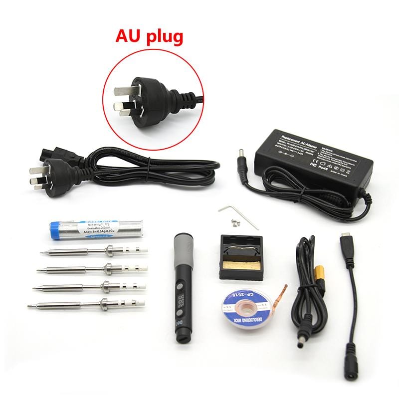 SEQURE SQ-D60B MINI Soldering Iron Kit Set 19V Power  Adapter