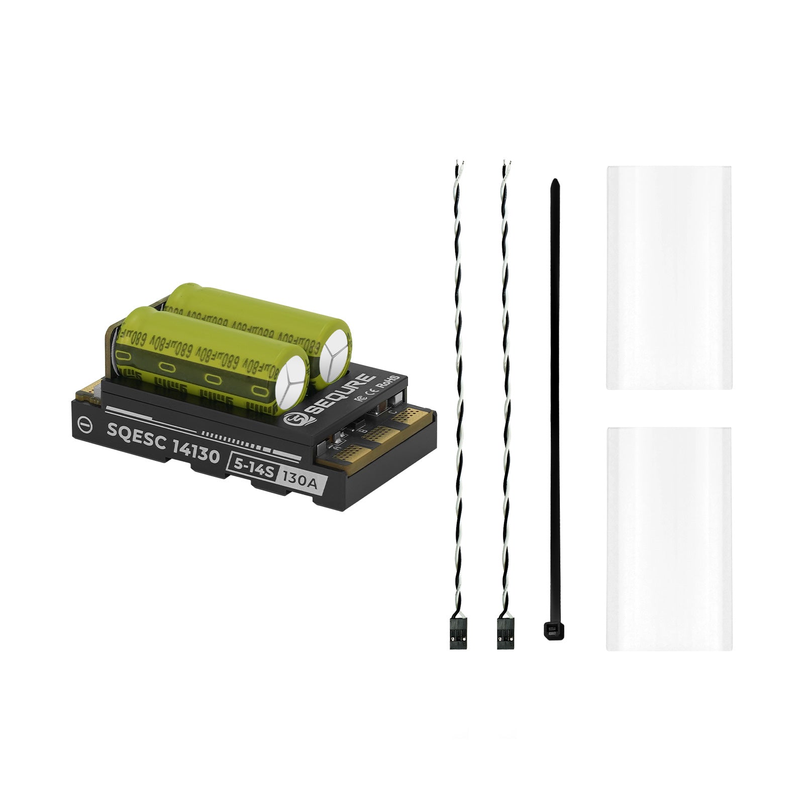SEQURE 14130 130A 5-14S Brushless ESC AM32/BLHeli_32/ESCape32 for RC Drone/Car/Boat