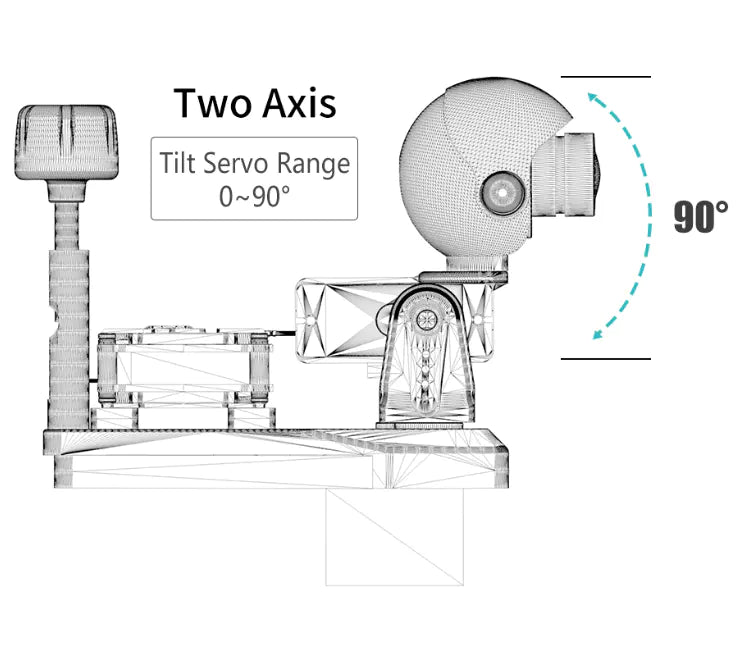 ATOMRC 3D Print Pan Tilt Servo Camera Gimbal